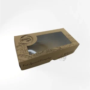 box donat tutup sambung – kraft – window