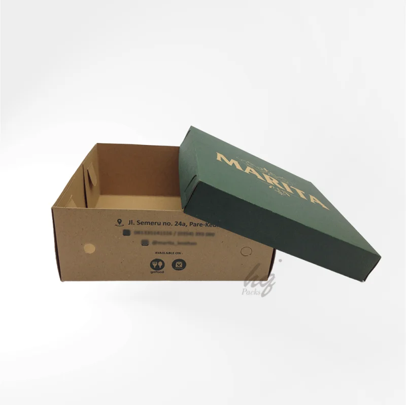 box nasi tutup pisah – kraft box nasi tutup pisah – kraft